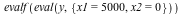 evalf(eval(y, {x1 = 5000, x2 = 0}))